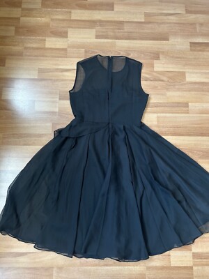French Connection Damen Kleid Gr. 38 (UK 12) Schwarz A-Linie