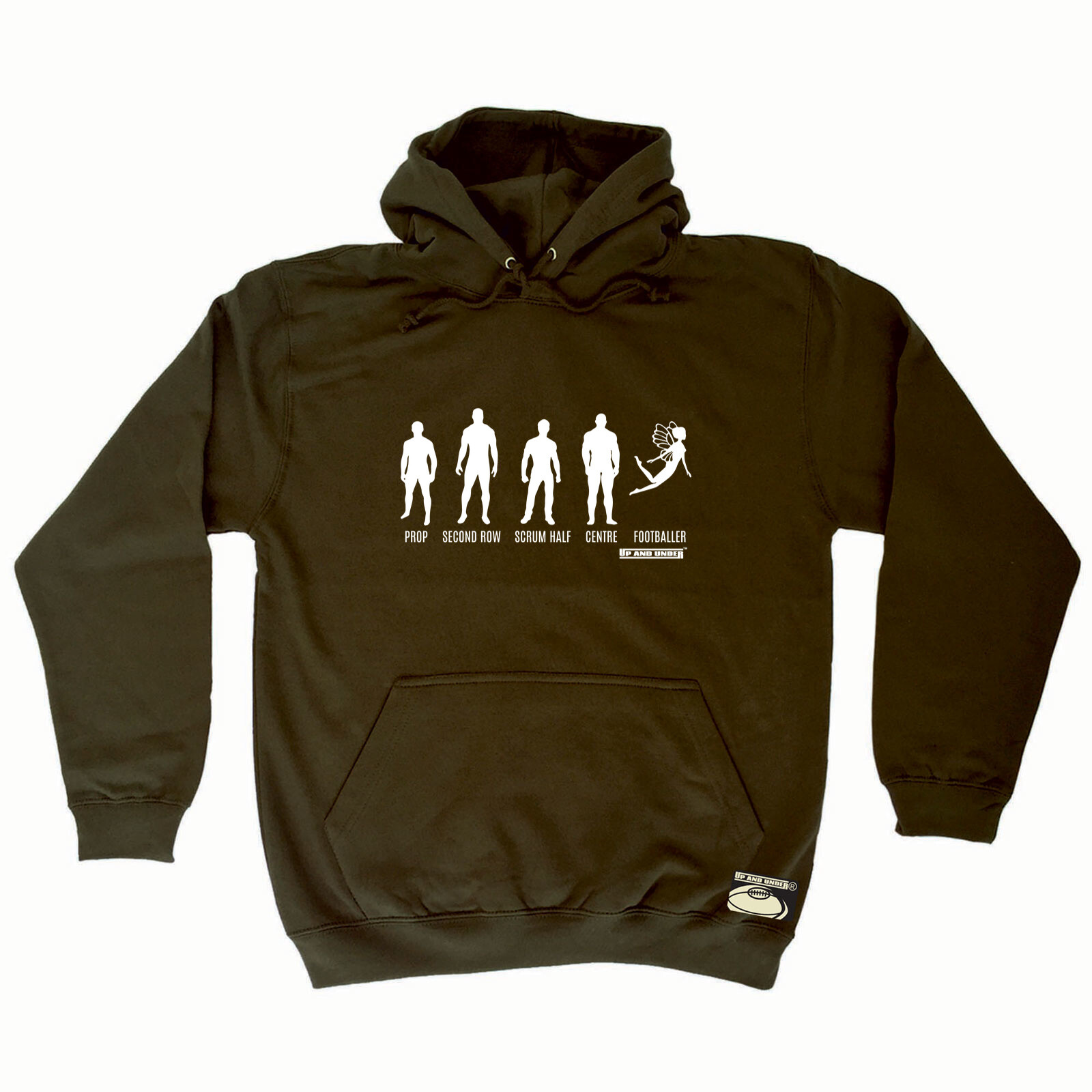 Felpa con cappuccio Rugby Uau Prop s fila calciatore abbigliamento novità divertente