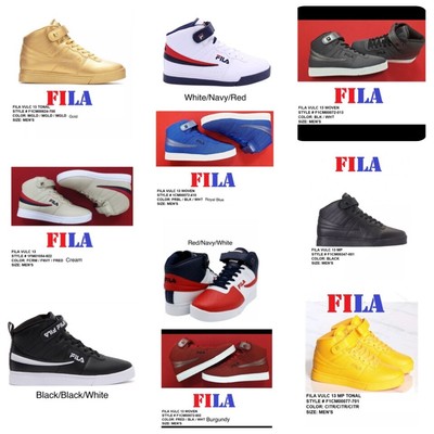 Tênis Fila Masculino F-13 Retro Vulc Plus Hi Tops Casual Tênis. 100% Autêntico. | eBay