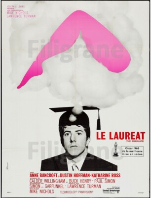Affiche Film Le Lauréat – Poster Cinéma 40x60 Cm – The Graduate – HQ