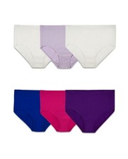 Fruit Of The Loom Womens Fit for Me Breathable Cotton-Mesh Brief Panty 6 Pack