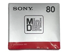 Sony MD 80 Minidisc Minutes Blank Recordable MD MDW80T Set of 5 New