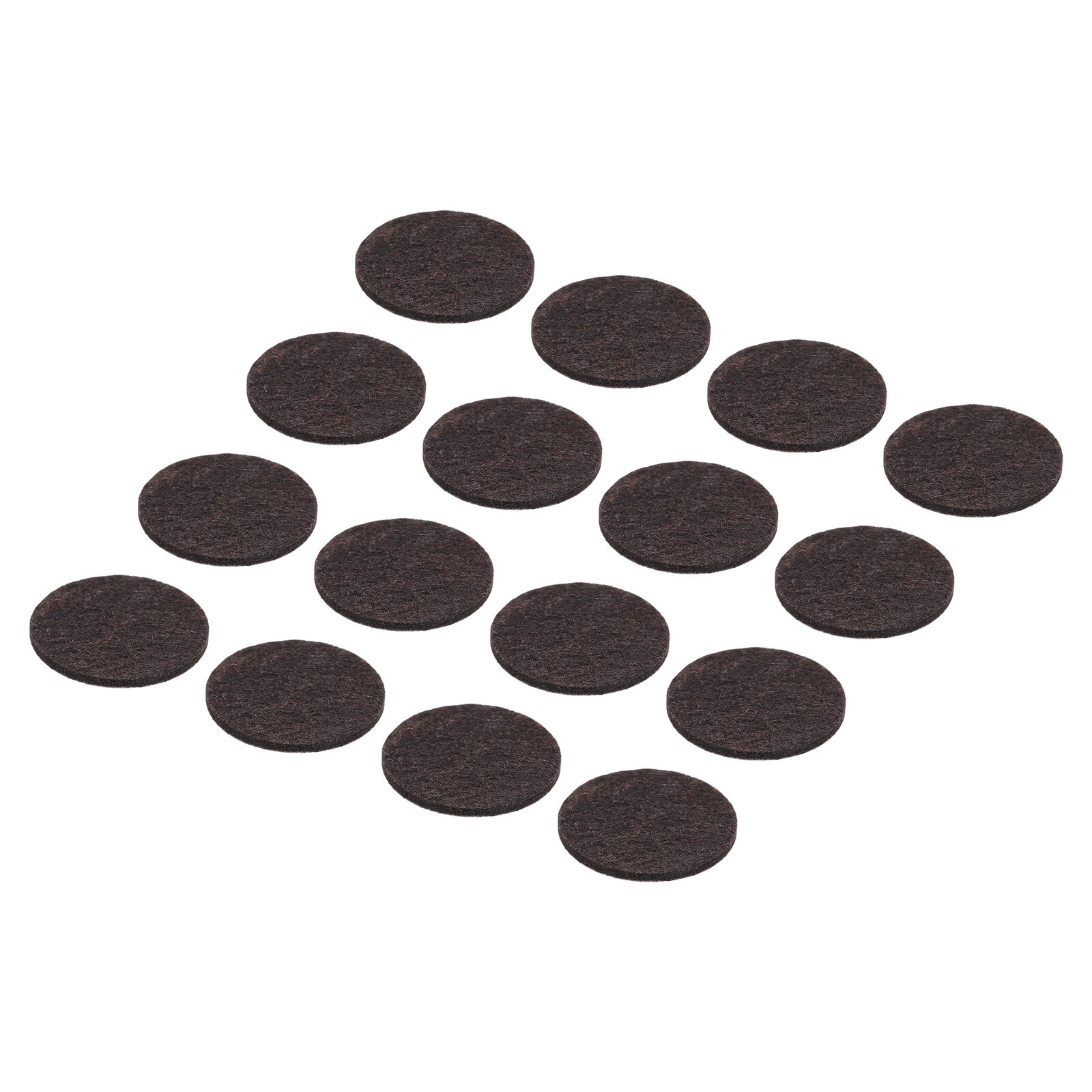 48pcs Felt Furniture Pads, 1.8 Inch Round Chair Leg Protectors, Dark Brown