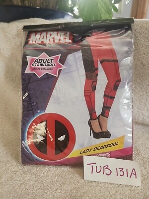 Marvel Comics Lady Deadpool Leggings Adult Standard