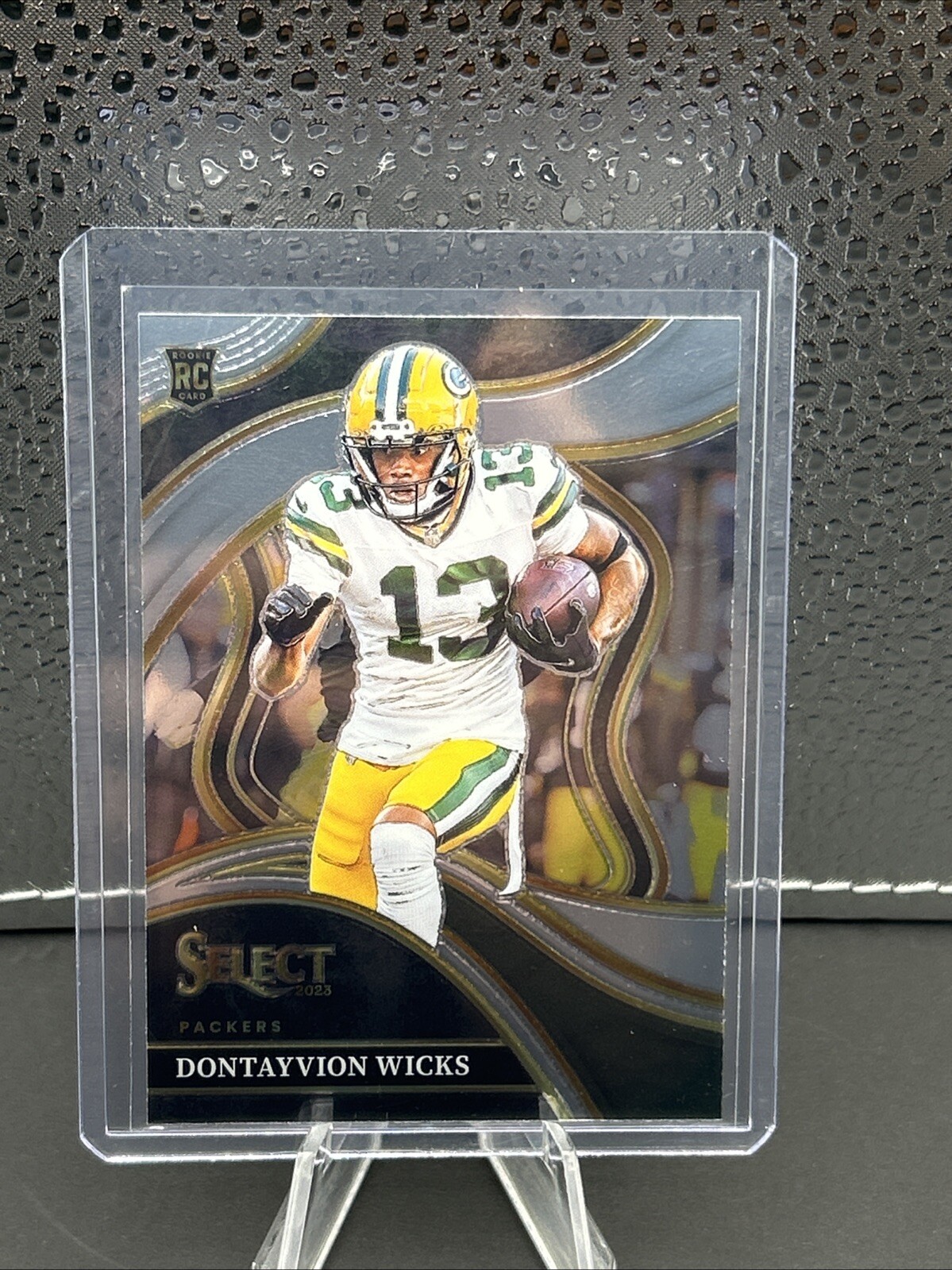 Dontayvion Wicks Rookie 2023 Panini Select Club Level Silver