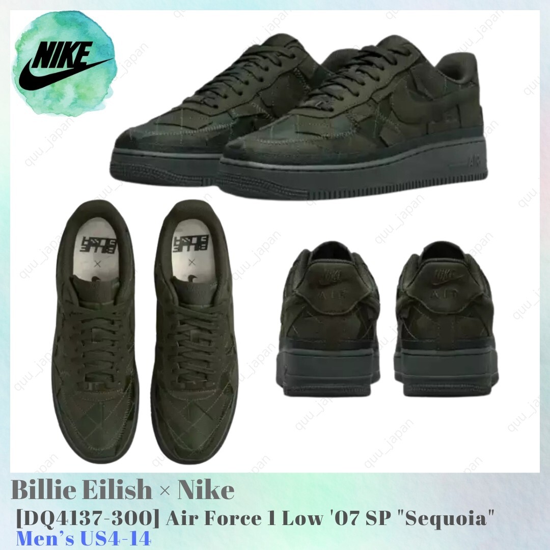 Nike Air Force 1 SP Sequoia Low Green DQ4137-300 Men Shoes Size 10.5 Nike x Billie Eilish Air Force 1 Low  main image 3