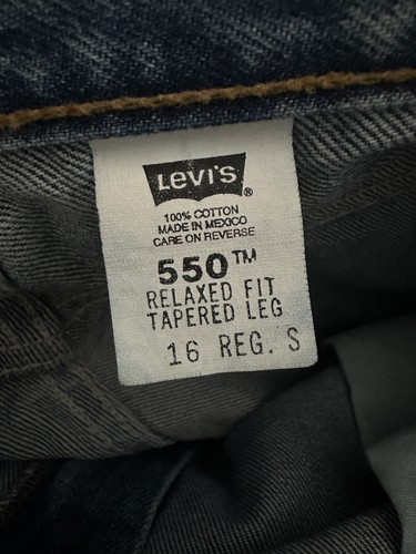 Vintage Levis 550 Jeans Women Size 16 (32x29) Blue Denim Tapered Relaxed - Picture 12 of 13