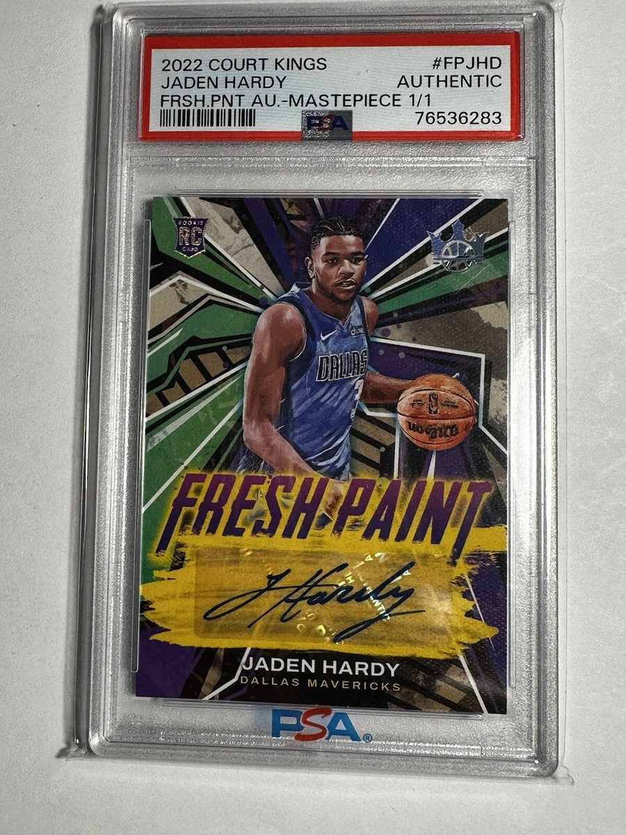 1/1 2022-23 Court Kings Fresh Paint Jaden Hardy RC AUTO PSA/DNA | eBay