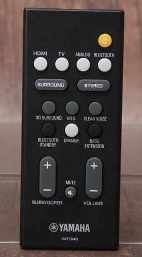 GENUINE YAMAHA  REMOTE CONTROL VAF7640 for ATS-1080 YAS-108 ATS1080 YAS108