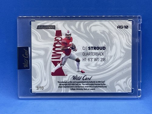 2023 CJ Stroud Signed ROOKIE AUTO ALUMINATION 3/10 - Picture 2 of 2