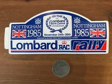 Lombard RAC Rally Sticker, Original and genuine 1985