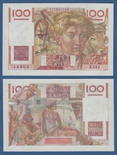 FRANKREICH / FRANCE 100 Francs 1946  AU-UNC  P.128 a