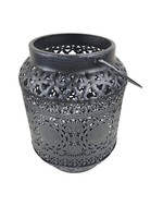 Sesua Laterne Aus Metall Oriental 25 Cm Schwarz Windlicht Deko
