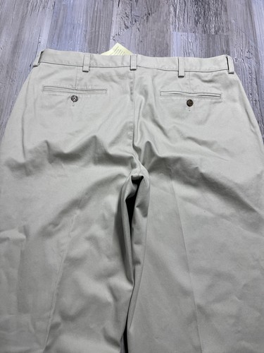 Vintage L.L. Bean Khaki Pants Mens Sz 38x34 NWT Classic Fit Preppy Casual Slacks - Picture 8 of 13