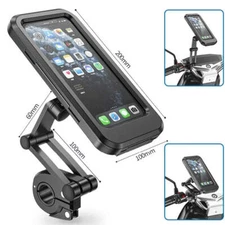 Motorcycle Bike Mobile Phone Holder GPS 360° Waterproof Support Universal Bicycl