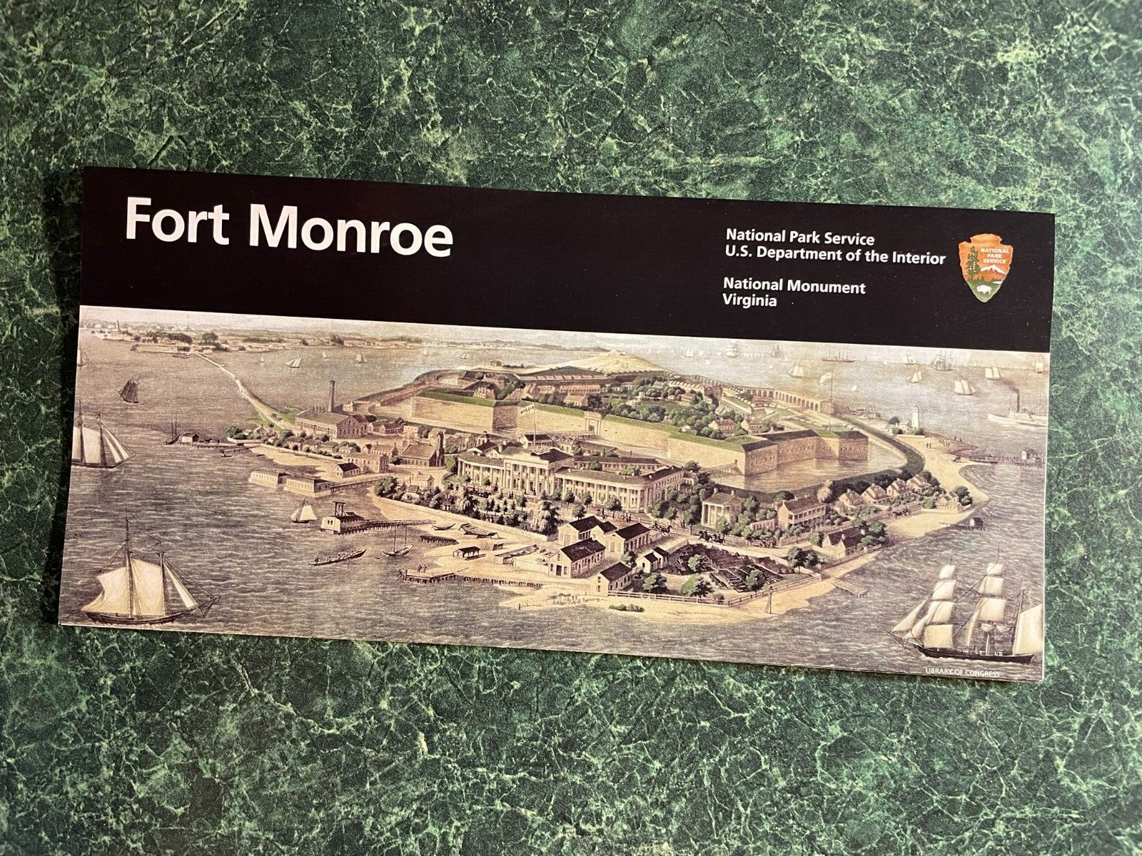 Unigrid National Park Service Unigrid Brochure Fort Monroe NPS | eBay