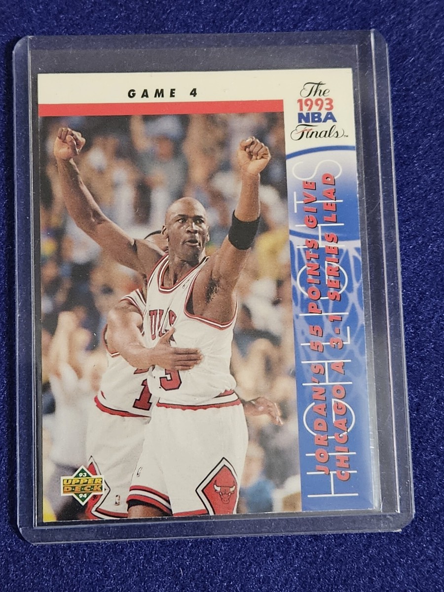 MICHAEL JORDAN 1993-94 Upper Deck NBA FINALS GAME Bulls #201