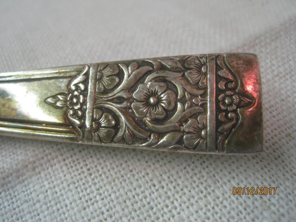 Cazuela de plata nacional de colección 1948 inauguración de cuchara Foto 2 de 3