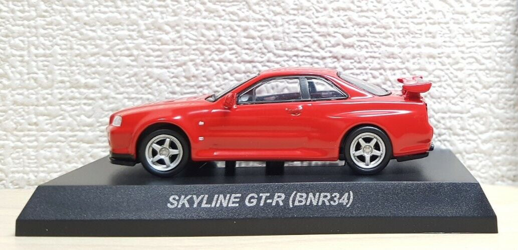 1/64 Kyosho NISSAN SKYLINE R34 BNR34 GT-R RED diecast car model | eBay