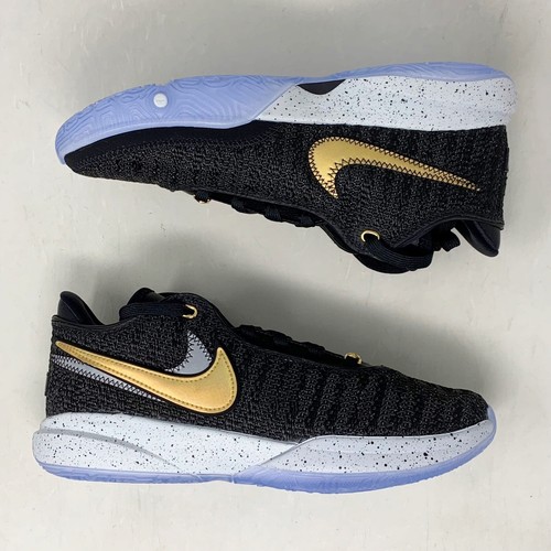 Nike Lebron XX 20 'Fab 5' Gold Black Sneakers, Size 6.5Y / 8W BNIB DQ8651-003 - Picture 6 of 8