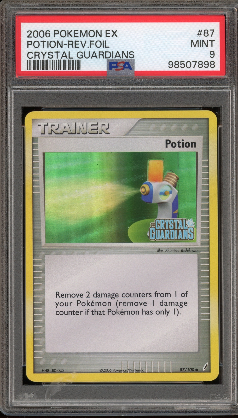 Pokemon Potion EX Crystal Guardians Reverse Holo #87 PSA 9 Mint