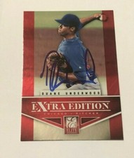 DUANE UNDERWOOD SIGNED 2012 ELITE EXTRA EDITION PROSPECT ROOKIE CARD AUTO