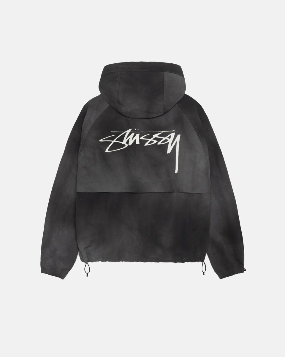 Stussy WAVE DYE BEACH SHELL Windbreaker Jacket - Black size XXL | eBay