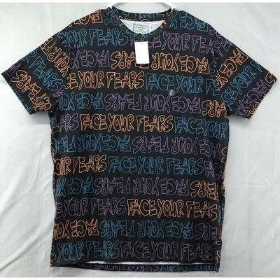 New Rue21 T-Shirt Jersey Size XS Straight Hem Face Your Fears Short Sleeve Mens