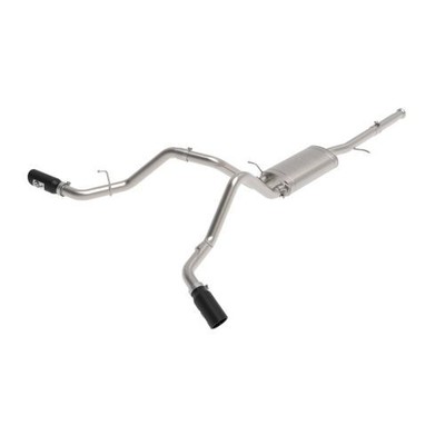 aFe Power 49-44134-B 3'' Cat-Back Exhaust System w/Dual Rear-Side Exit Black Tips