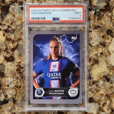 2022-23 Topps UEFA Summer Signings Lieke Martens PSA 9 MINT
