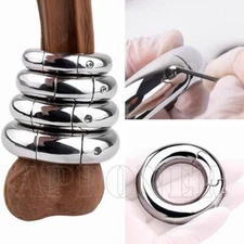 Male Heavy Ball Stretcher 304 Stainless Steel Scrotum Ring Weight Enhance Delay