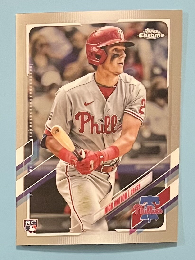 2021 Topps Chrome Update Nick Maton Rookie RC #USC77 Philadelphia Phillies  | eBay