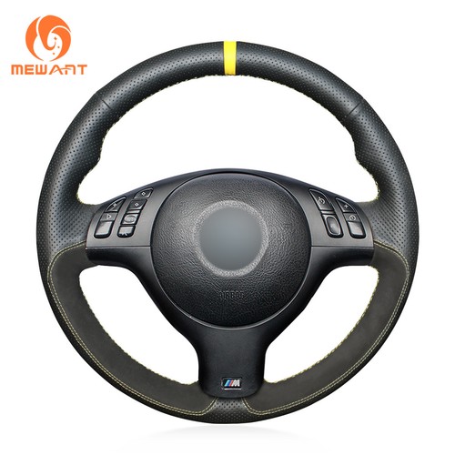 Design Suede Leather Steering Wheel Cover for BMW E36 E36/5 E46/5 5