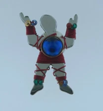 LIZTECH ARTISAN JEWELRY 1998 MAN TACK PIN 