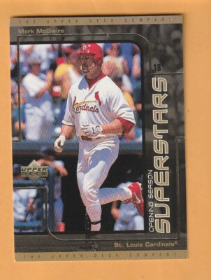 Mark McGwire St. Louis Cardinals 1999 UD Choice Superstars #S2 USC Trojans 1F