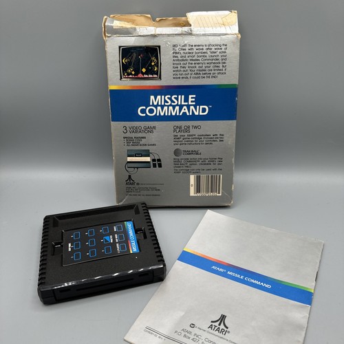 1986 Missile Command Atari 5200 Video Game Cartridge Manual Box Not Tested - Picture 2 of 6
