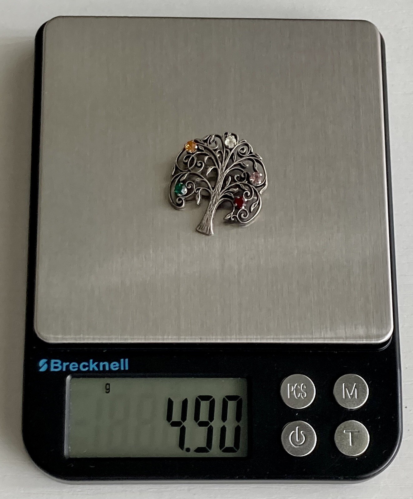 Anson Signed Sterling Silver 925 Multi Color Rhin… - image 18