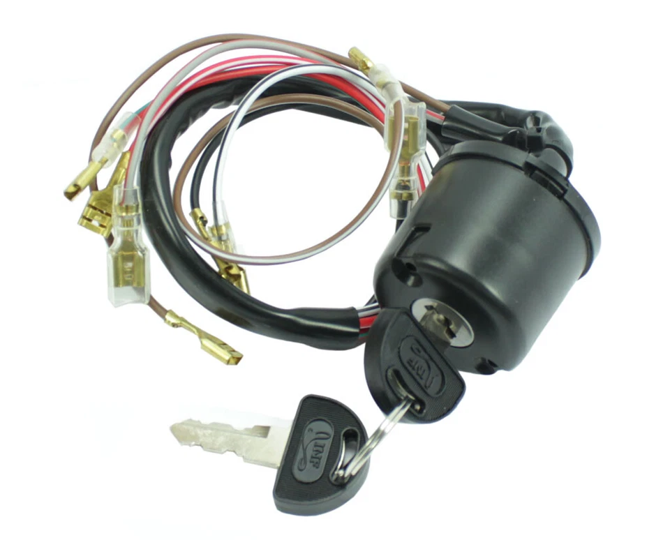 Zündschloss pas. f. Simson SR50 SR80 Zündlichtschalter 8 Kabel Schlüßel Schloss