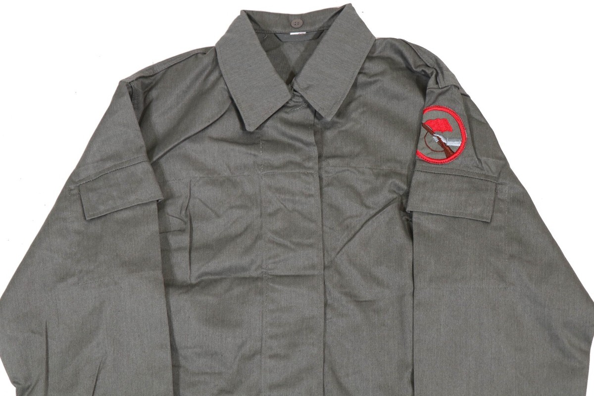 【美品】UNION×KOWGA LIMITED MILITARY JACKET Medium - East German Kampfgruppen OD Summer Issue Jacket