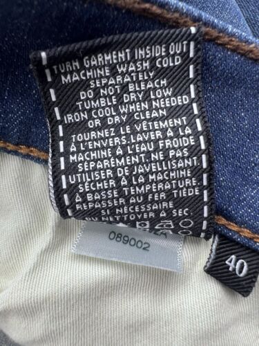 7 For All Mankind Jeans Mens 40x35 Blue Brett Bootcut Western Denim Rodeo Cowboy - Picture 14 of 14