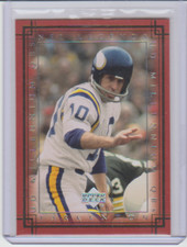 2000 Upper Deck Legends Millennium QBs #M4 Fran Tarkenton Minnesota Vikings