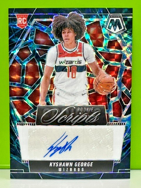 2024-25 Mosaic - Rookie Scripts Kyshawn George #RS-KYS Genesis Prizm Auto (RC)
