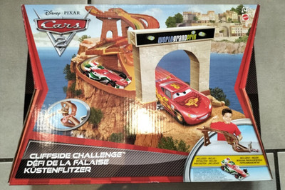 Disney Cars 2 Cliffside Challenge Track Set Francesco Bernoulli Selten Sammler