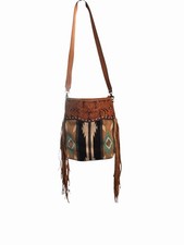 American Darling Bag Tooled Leather Fringe Purse Western Aztec And Myra Wallet