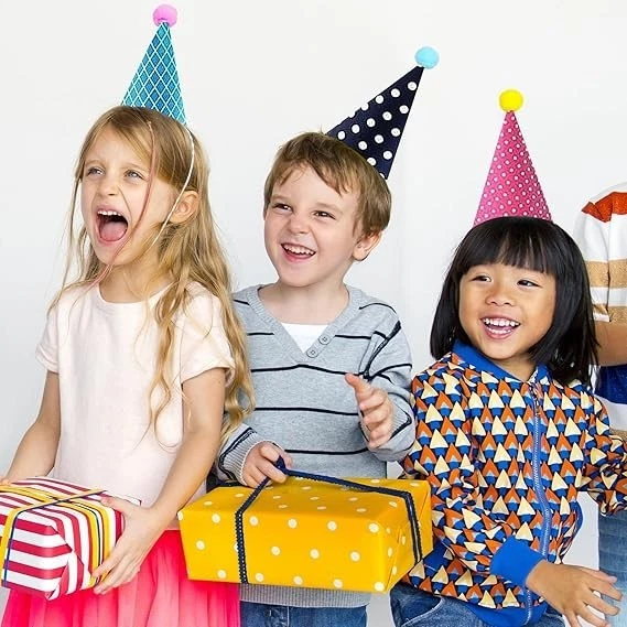 33 Pcs Party Hats, Party Hats for Kids, Adults Birthday Hat Birthday Cone - Image 3 of 4