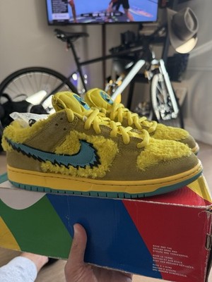 Nike SB Dunk Low size 10 Grateful Dead Yellow Blue Bear CJ5378-700