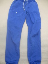 Fabletics Size M Womens Blue Pockets Deawstring Pull On Logo Work Scrub Pants546