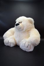 Vintage 1989 America Wego White Sitting Teddy Bear Plush Stuffed 11" 1123A Korea