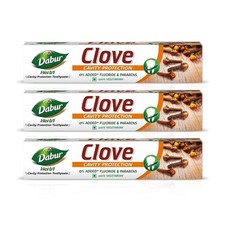 Dabur Herbl Clove Toothpaste 600g Pack 3 Fluoride Free Cavity Care