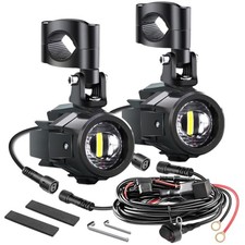 Motorcycle LED Fog Light Kit Spot Auxiliary Motorcycle Fog Lights With Switch